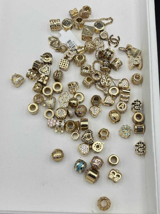 Złote Charmsy Do Bransoletki Pandora Złoto 585 14K Nowe