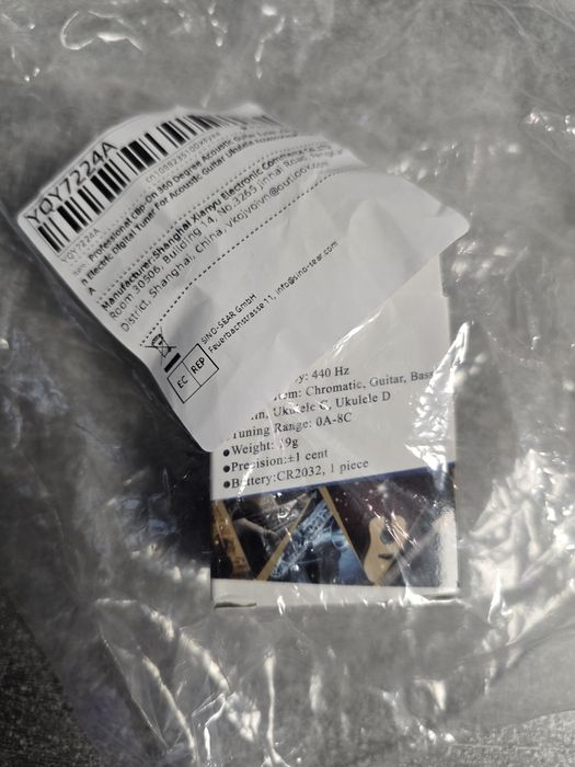 Stroik do gitary Clip-on Tuner