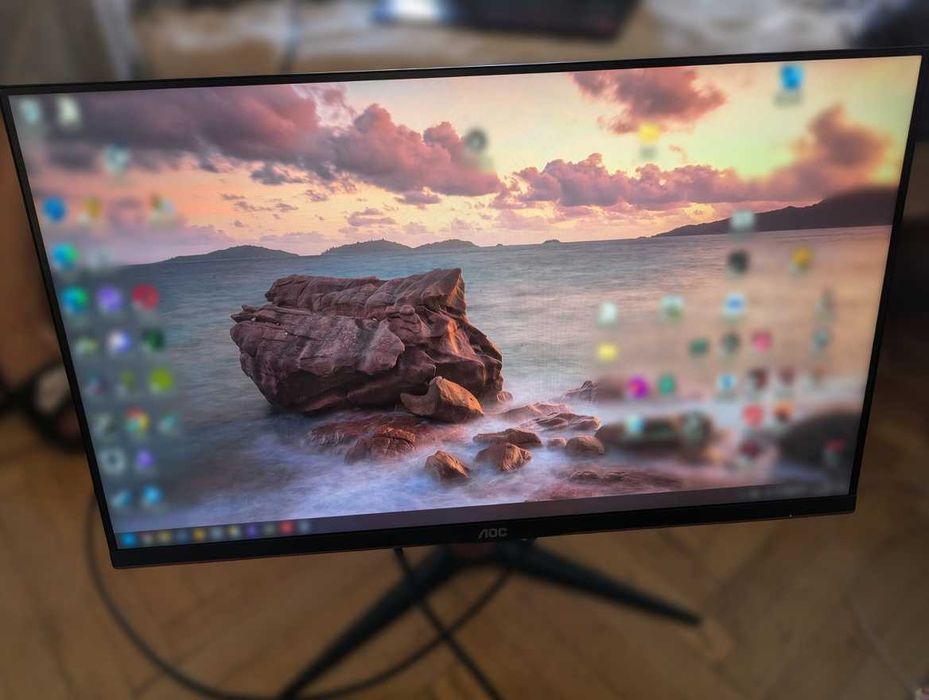 Монітор AOC 27G2U 27" IPS 144 Гц 1 мс FreeSync, USB-хаб вживаний + DPort-Dport кабель