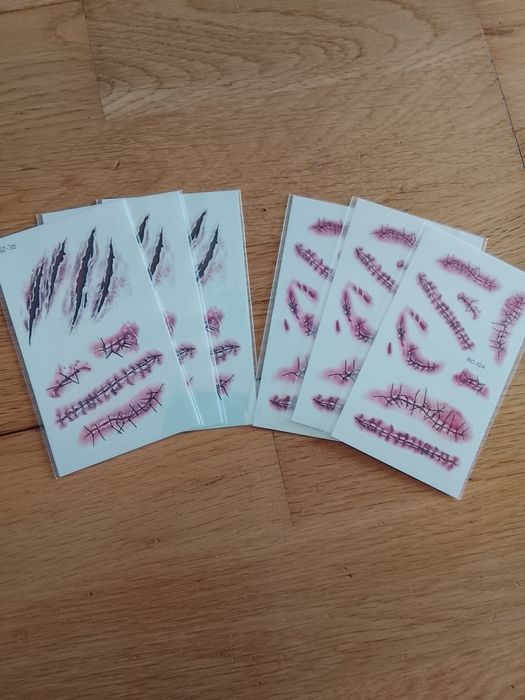 Pack 6 tatuagens Halloween
