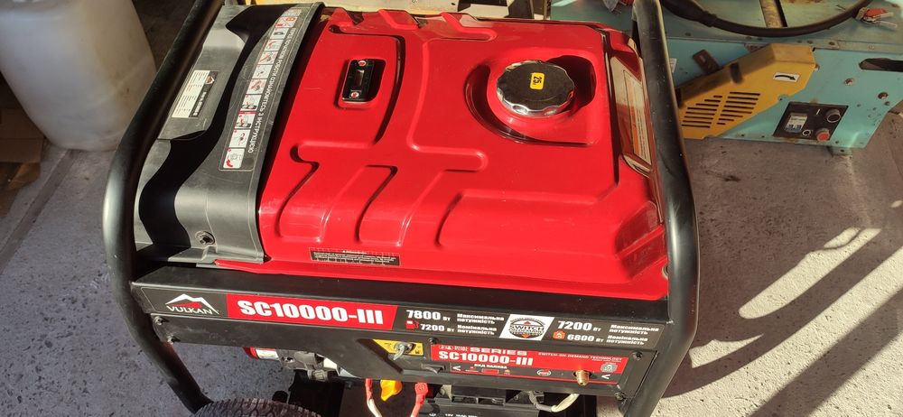 Генератор газобензиновий 7.2 кВт Vulkan SC10000-lll