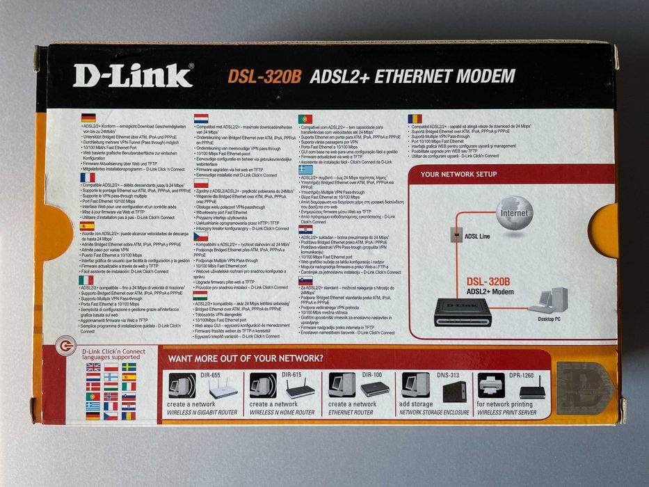 Router ADSL2+ D-Link DSL-320B