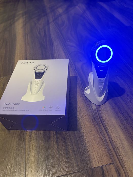 Wielofunkcyjny masażer do twarzy ANLAN Hot/Cold EMS LED – jak NOWY!