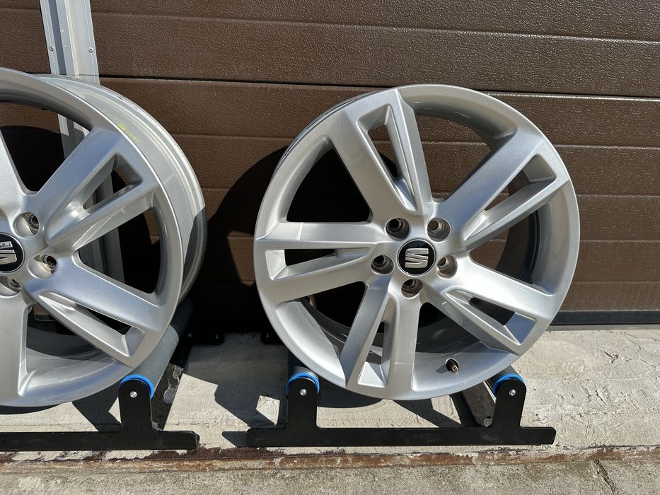 4x felgi aluminiowe 5x100 r17 et48 6,5J Alufelgi oryginał Seat 17”