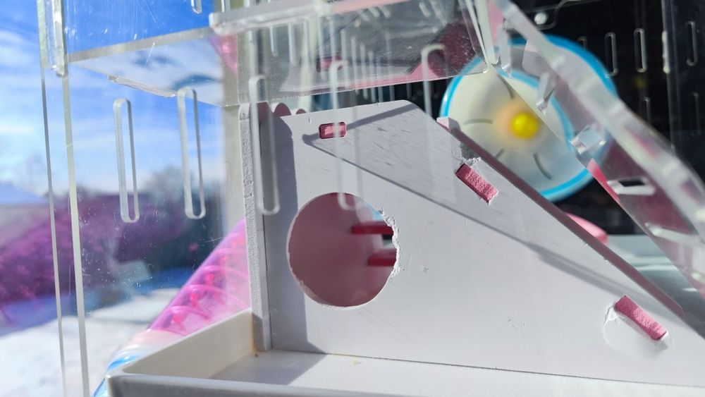 клітка для хомяка простора 3-поверхова акрилова