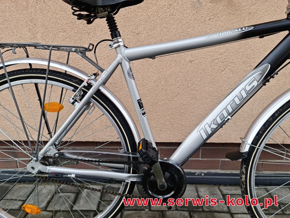 Rower męski miejski IKARUS koła 28 SHIMANO aluminium rabat WYSYŁKA