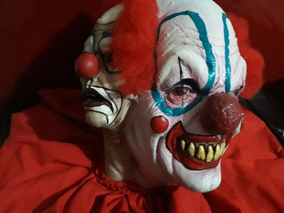 Máscara palhaço assassino  4 caras-Halloween - Carnaval