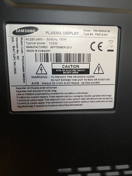 Телевизор samsung