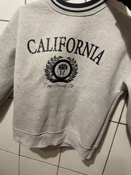 Стильна сіра кофта (світшот) CALIFORNIA