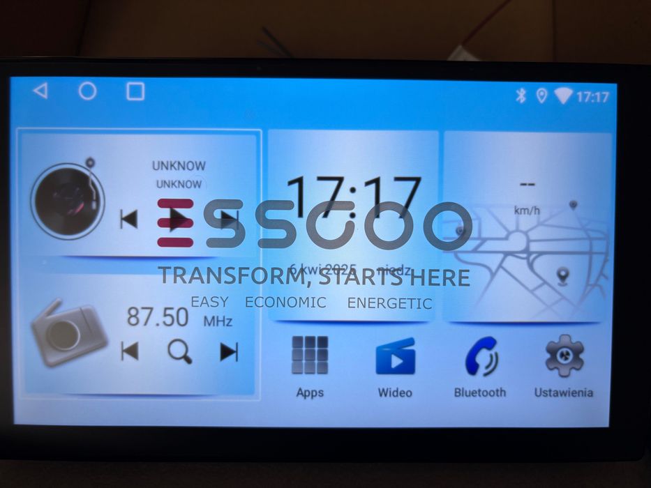 Radio samochodowe 2din 9” Android 14, 4/64 4x1.5Mhz 1280x720 Mali T720