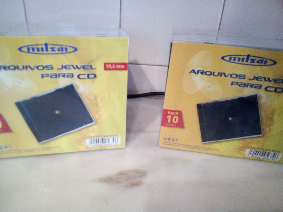 Conjunto de 20 Capas Cd/9 Cds Virgens