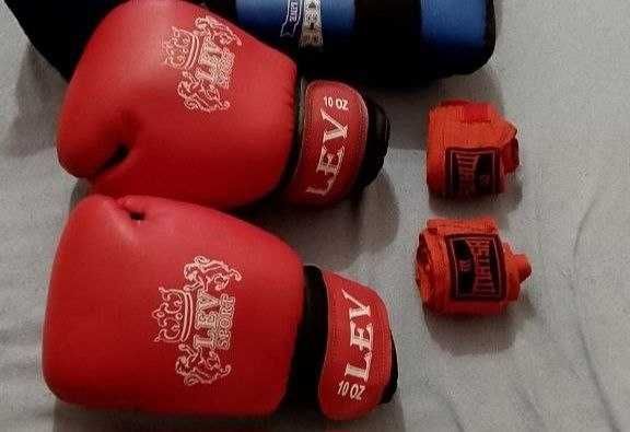 Рукавички бокс Lev Sport 10 oz рукавицы перчатки