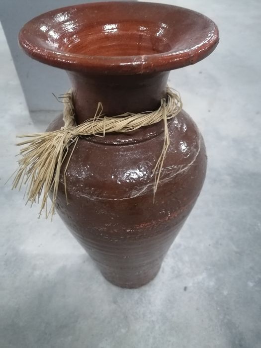 Jarrão em Barro Decorativo Usado