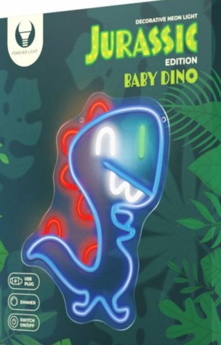 Neon dekoracyjny Jurrasic BABY DINO OZDOBA Dinozaur