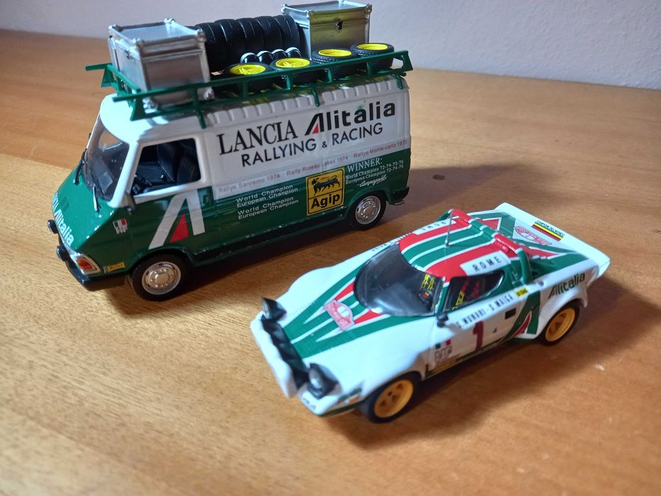 Rally 1:43 carrinhas assistencia e viaturas