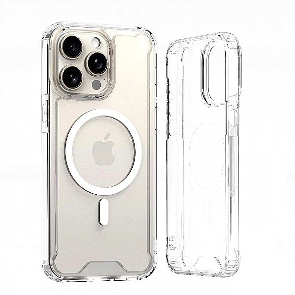 Etui Wozinsky Clear Corner Case MagSafe na Samsung Galaxy S25 - przezr