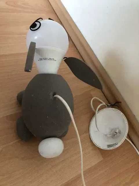 Żyrandol wiszący w kształcie królika