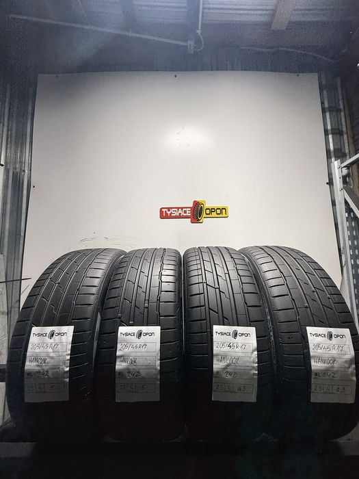 Opony letnie Hankook 205/45 R17 zestaw 4 sztuki numer magazynowy #L242
