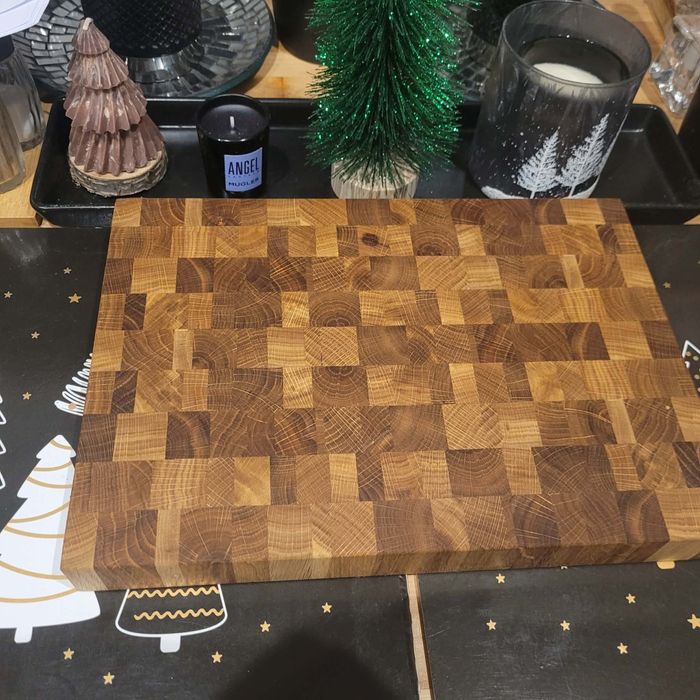 Deska do krojenia sztorcowa plus olej