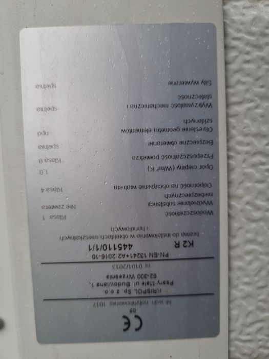 Brama garażowa 5x2.25 2021rok