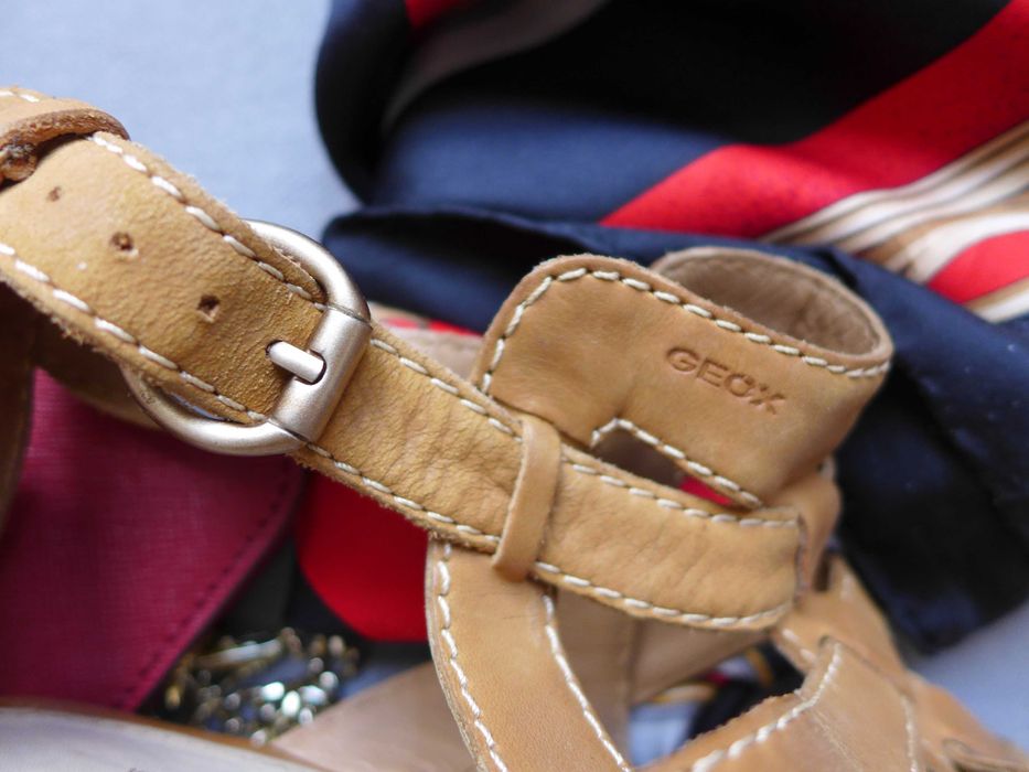 GEOX RESPIRA modne skórzane sandały gladiatorki 39 39,5 vagabond 7mil