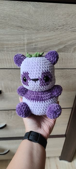 Panda na szydełku