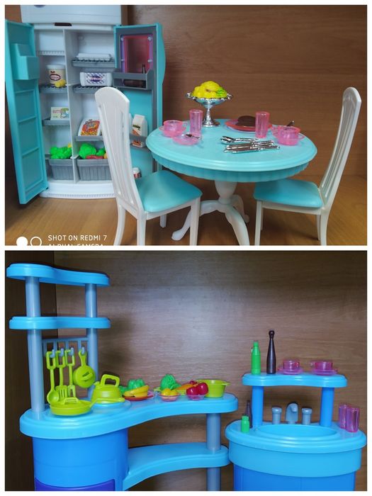 Мебель для кукол Барби Кухня 5 видов (30 видов) Меблі для ляльок