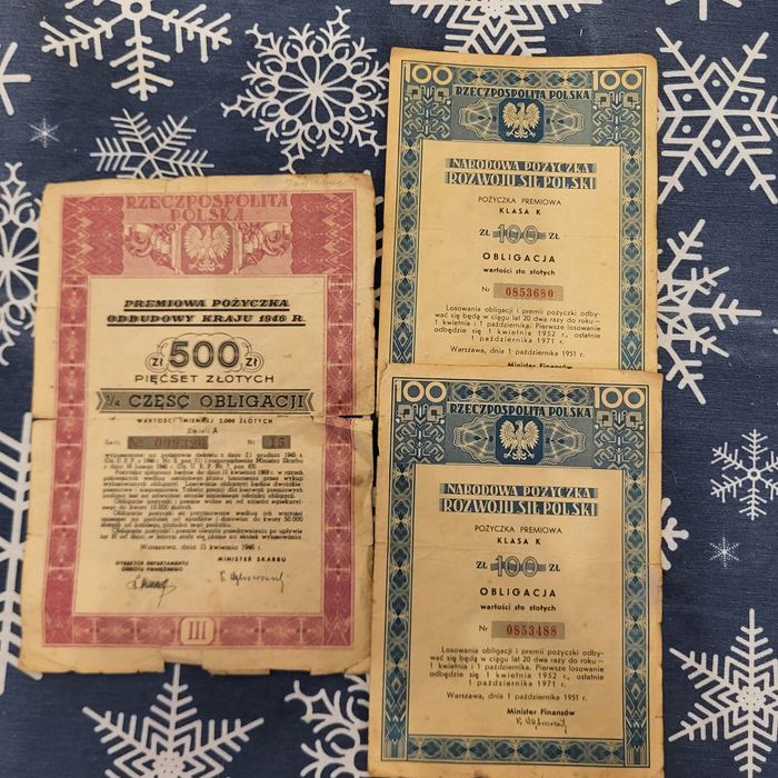 Stare Obligacje + legitymacje prl zsl ²⁰²