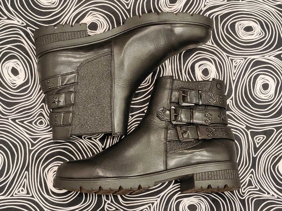 Черные демисезонные ботинки челси Tamaris. Размер 38