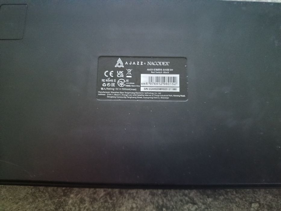 Teclado ajazz ak820 e mamba snake m4 em boas condições