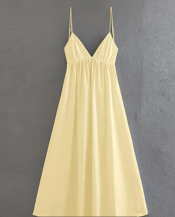 Сарафан максі новий жовтий