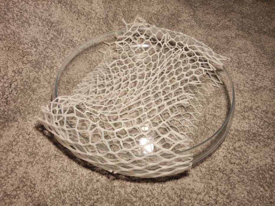 Fruteira ou taça grande em vidro Barbro Wesslander