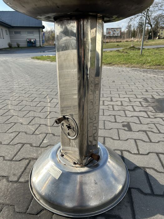 Gril ogrodowy kolumnowy  + szczypce