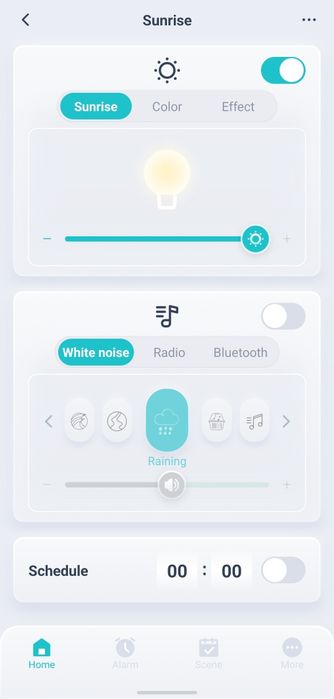 Smart budzik z symulacją wschodu słońca