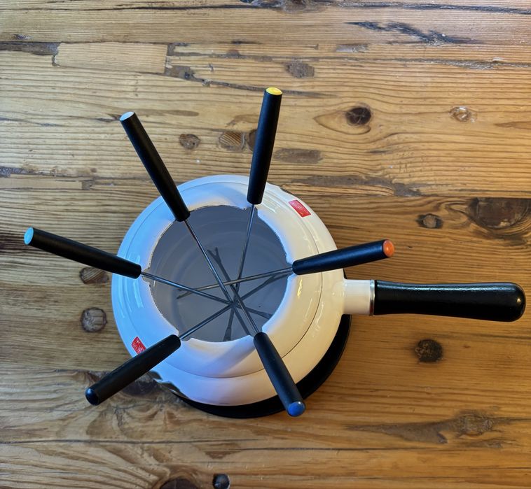 Fondue Esmalte com caractere chinês