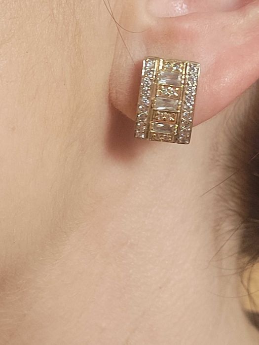 Zlote przepiekne kolczyki 585.