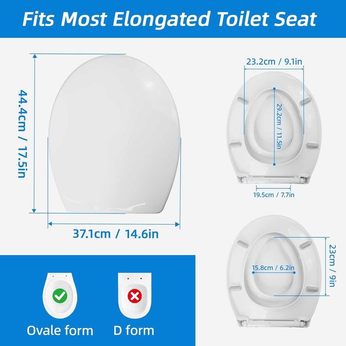 Assento de Sanita Oval Familiar com assento para criança Soft Close / Quick Release - TPSOJJY