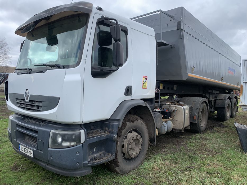 Продам зчіпку Renault Premium 2010 + алюмінієвий самоскид Schmitz 2009