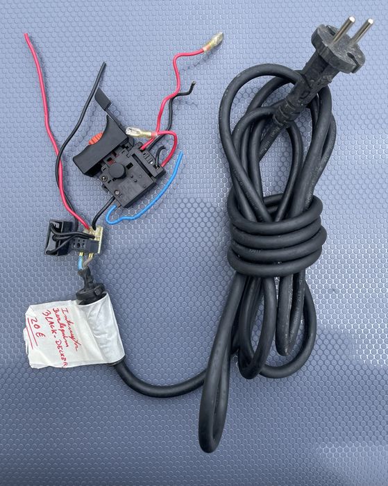 Interruptor + cabo alimentação Black Decker