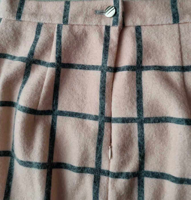 Spódnica ołówkowa  w kratkę S