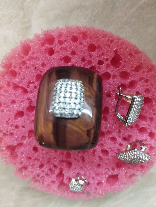 Кольцо серебро полновесное