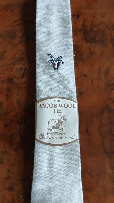 NOWY krawat Tweedmill 100% wełna Jacob