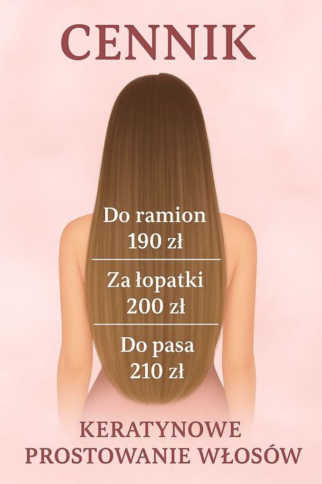 190zł* KERATYNOWE prostowanie włosów