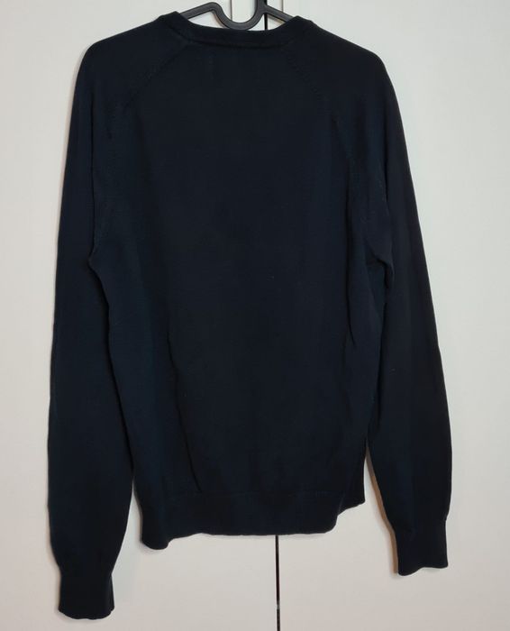 Penguin męski sweter w serek M czarny USA casual bawełna