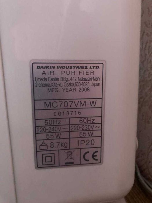 Очиститель воздуха Daikin MC707VM-W. Сборка - Япония