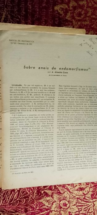 Gazeta de Matemática anos 50/60 - 5 unidades