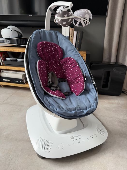 4moms MamaRoo 5 – bujaczek elektryczny + wkładka niemowlęca. Stan idealny