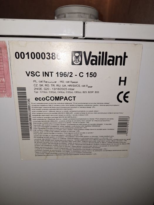 Vaillant VSC Ecocompact 196/2-C 150