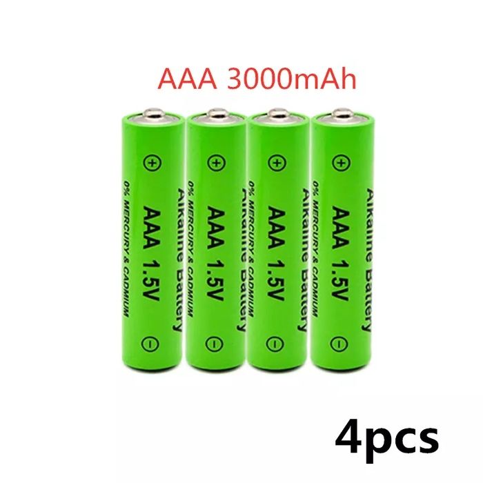 2 new AAA rechargeable batteries, 3000 mAh, with shipping included64552393156995122