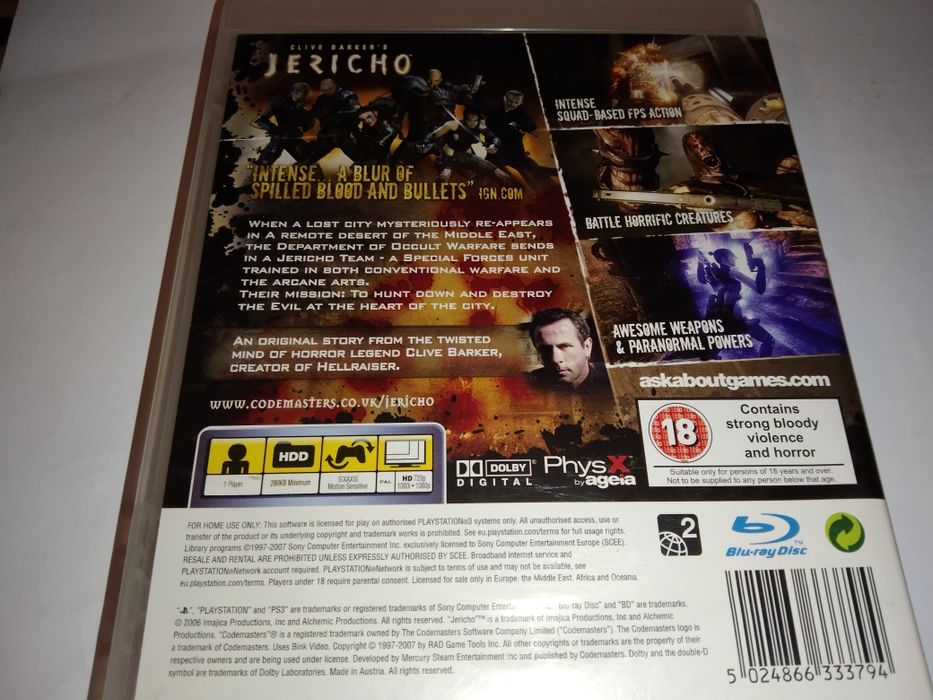 Gra JERICHO PlayStation 3